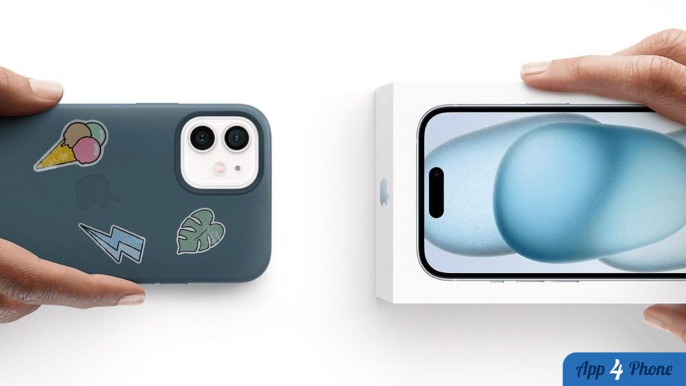 Deux iPhone présentés côte à côte pour illustrer un échange