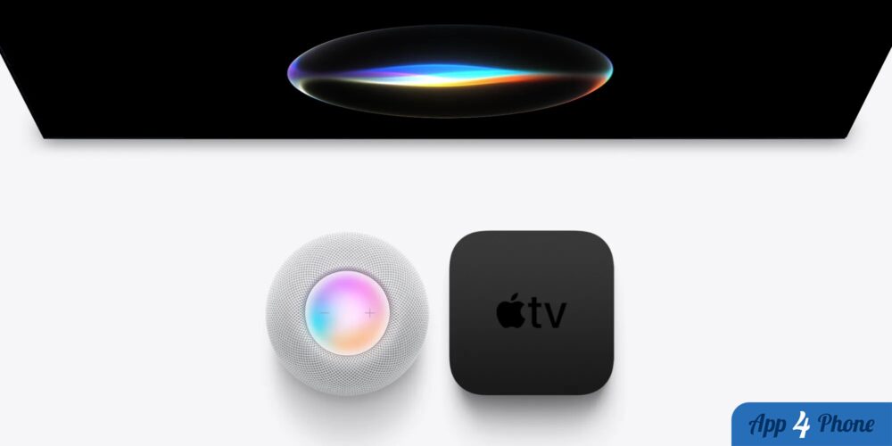 Apple TV et HomePod présentés sous une télévision