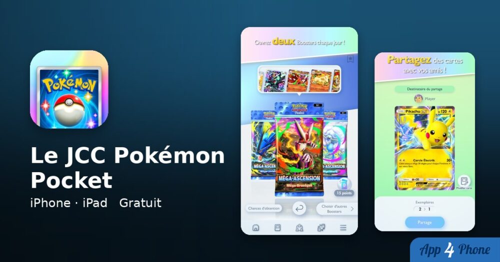 Le JCC Pokémon Pocket sur iPhone, iPad