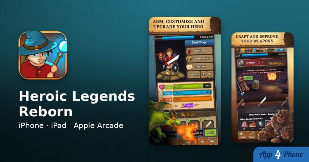 Heroic Legends Reborn sur iPhone, iPad