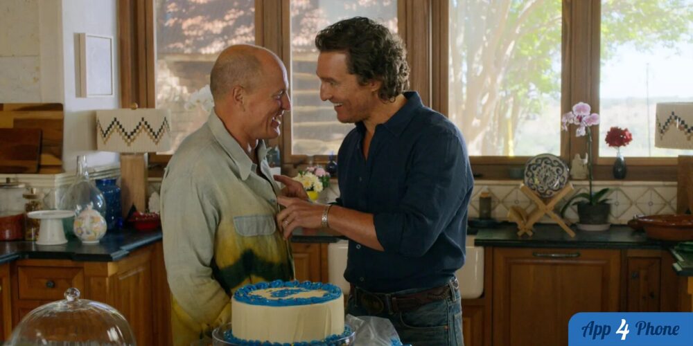Matthew McConaughey et Woody Harrelson dans une cuisine