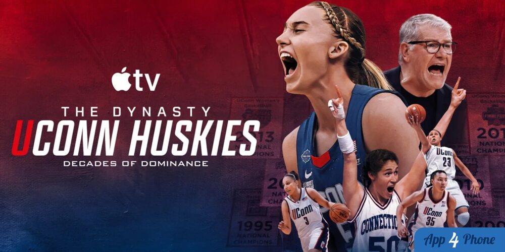 Affiche de la docusérie sur les basketteuses des UConn Huskies