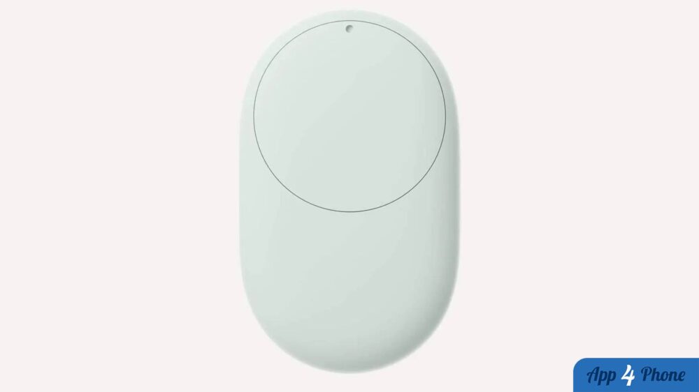Traceur Pixel Tag ovale présenté sur fond clair