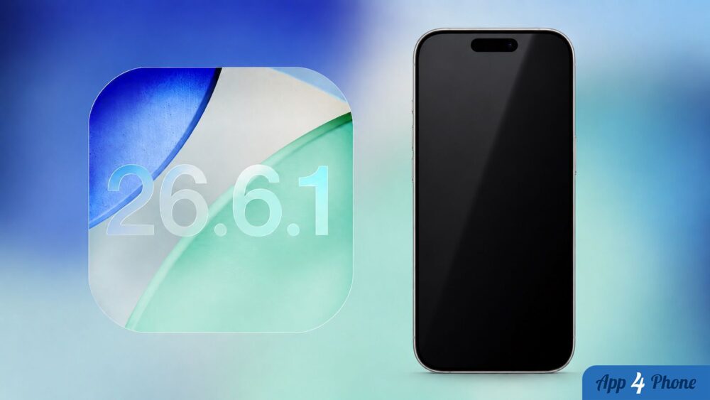 iPhone affichant la version iOS 26.6.1 en préparation