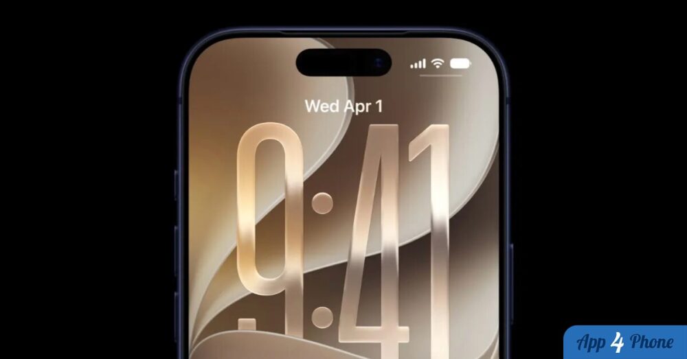 iPhone affichant l’écran verrouillé avec la date et les indicateurs réseau