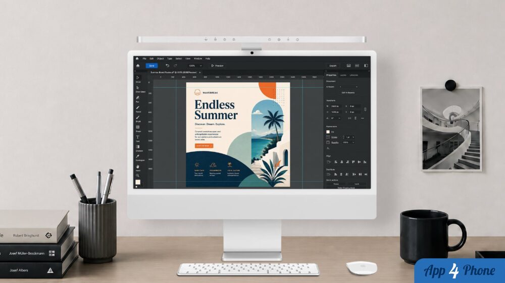 Barre lumineuse BenQ iScreenBar installée sur un iMac