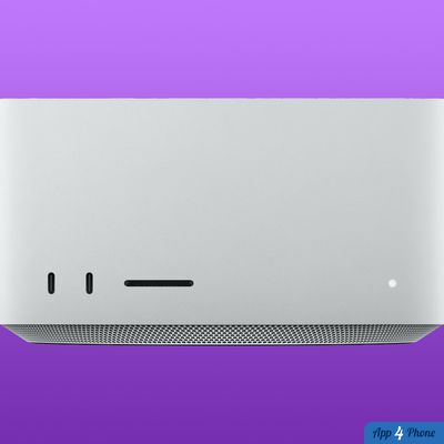 Vue rapprochée de la façade d’un Mac Studio argenté