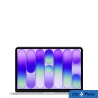 Ordinateur portable Apple affichant un fond d’écran violet