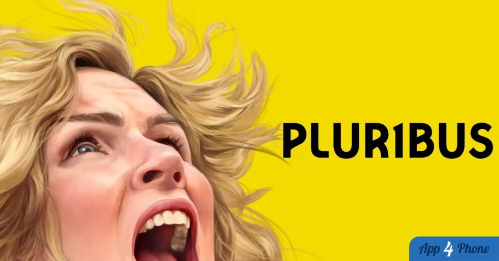Illustration de Pluribus montrant une femme hurlant sur fond jaune