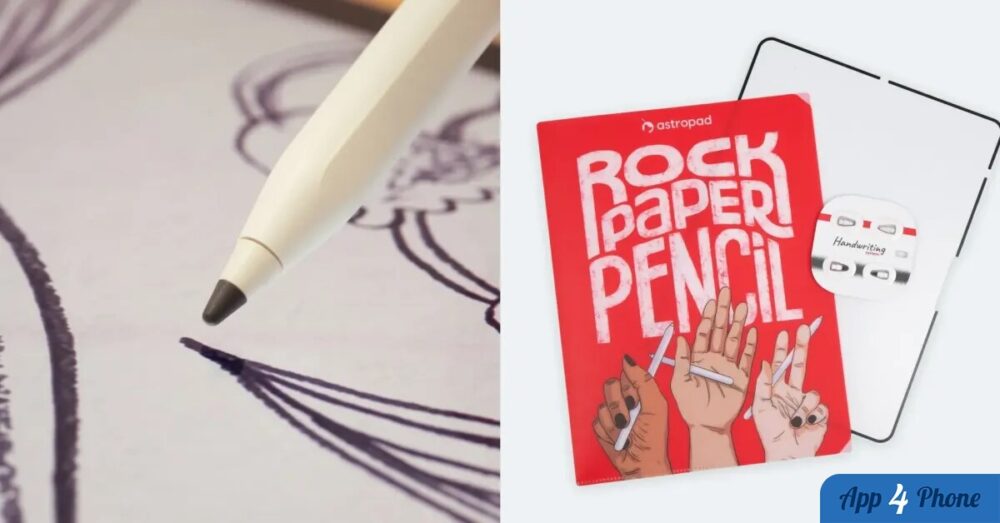 Apple Pencil et kit Rock Paper Pencil avec film amovible