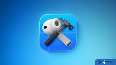 Illustration d’écouteurs AirPods sur fond bleu