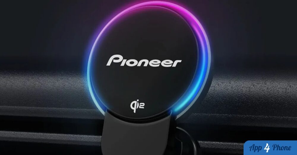 Support de voiture Pioneer SDA-SC600 avec anneau lumineux Qi2