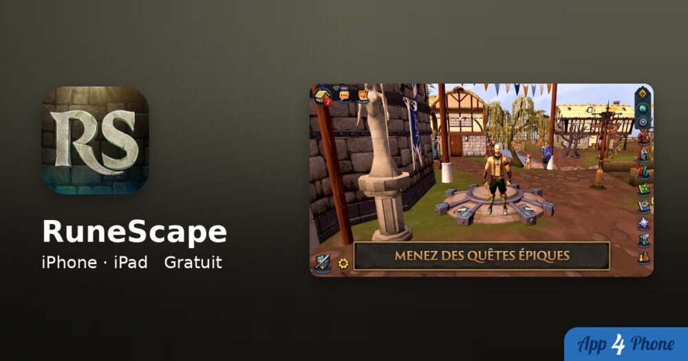 RuneScape sur iPhone, iPad