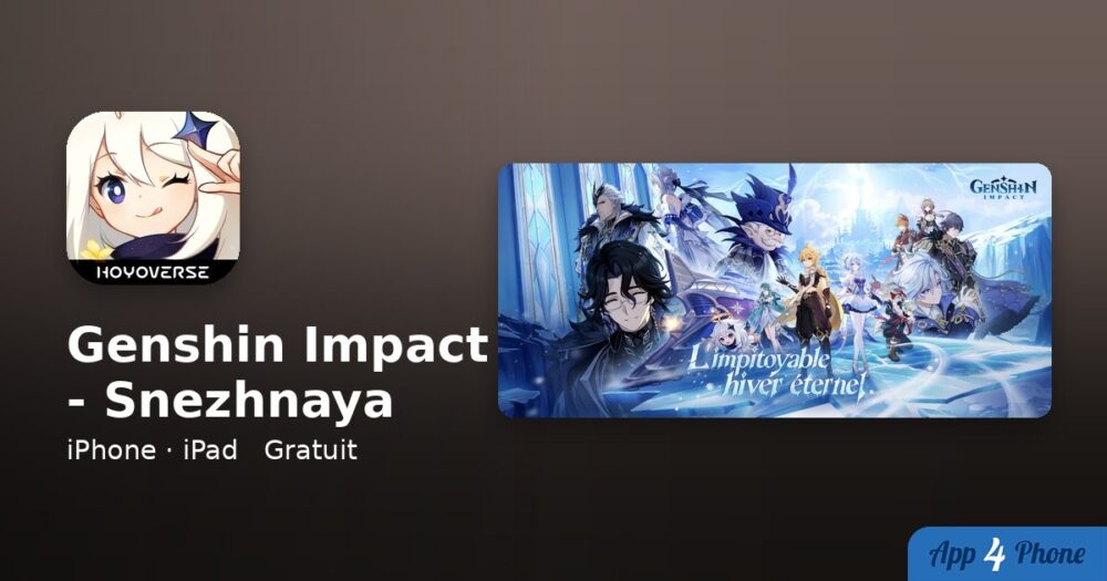 Genshin Impact - Snezhnaya sur iPhone, iPad