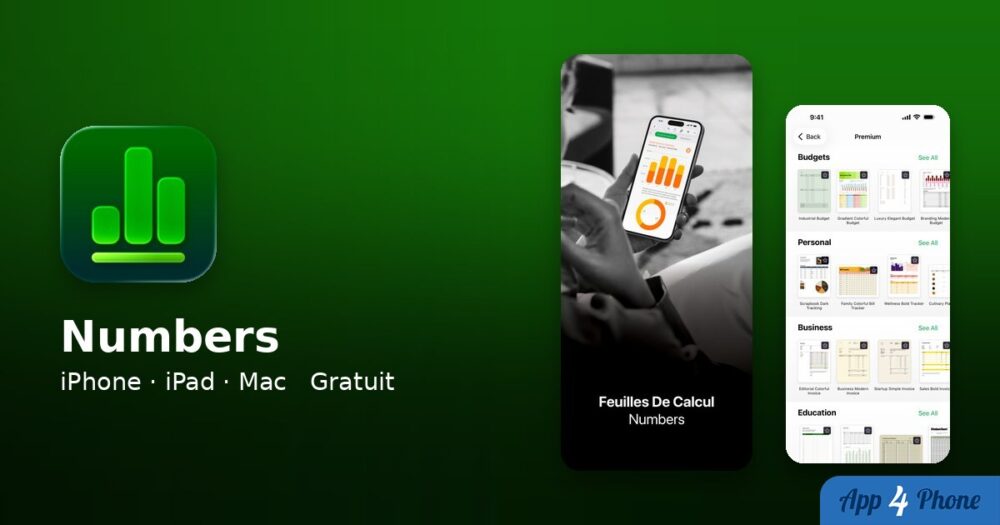Numbers : Feuilles de calcul sur iPhone, iPad, Mac