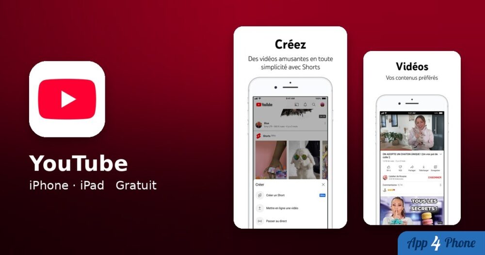 YouTube sur iPhone, iPad