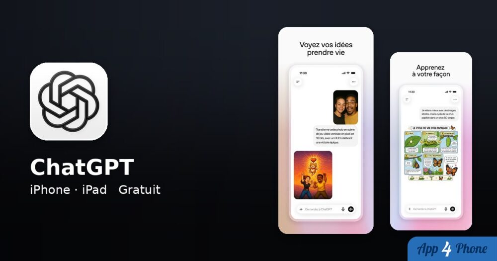 ChatGPT sur iPhone, iPad