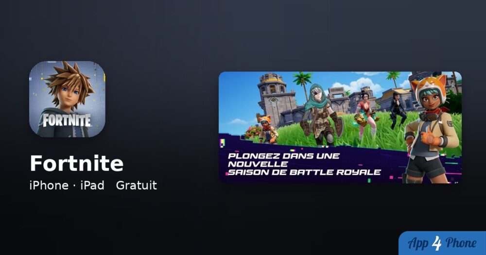 Fortnite sur iPhone, iPad