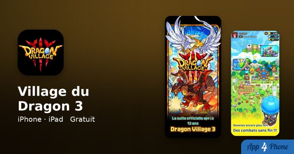 Village du Dragon 3 sur iPhone, iPad