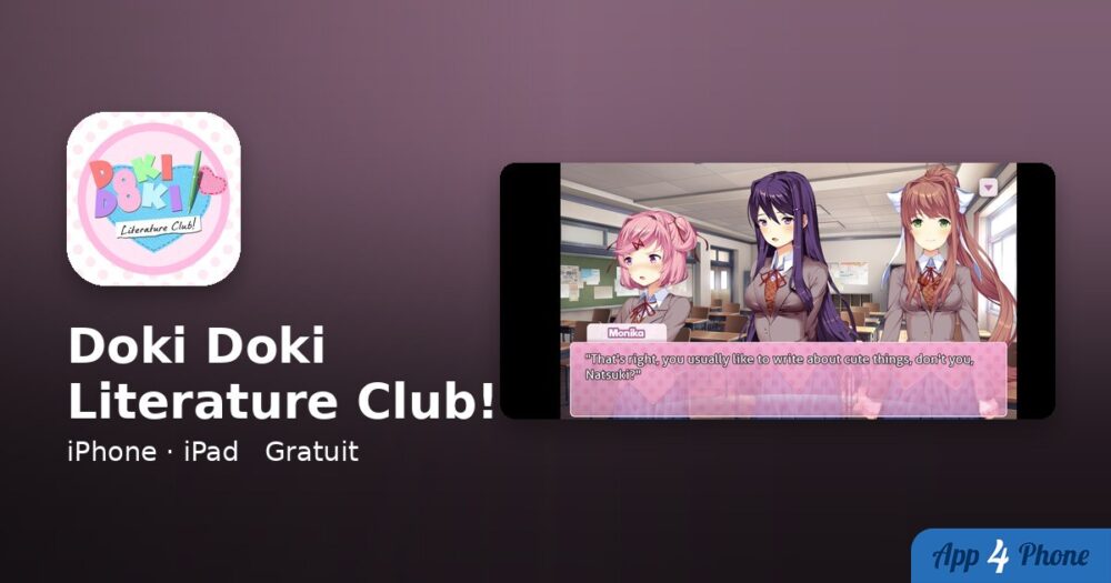 Doki Doki Literature Club! sur iPhone, iPad