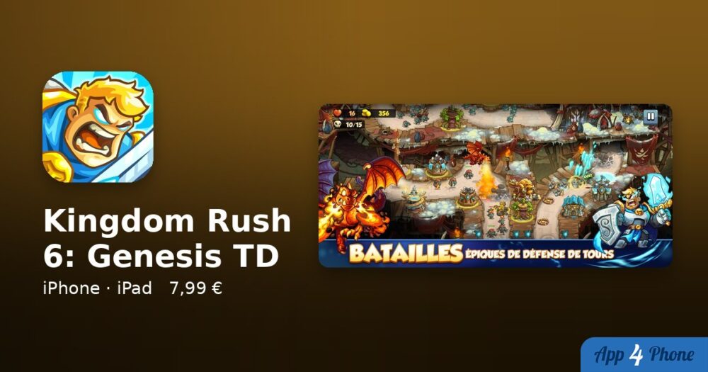 Kingdom Rush 6: Genesis TD sur iPhone, iPad