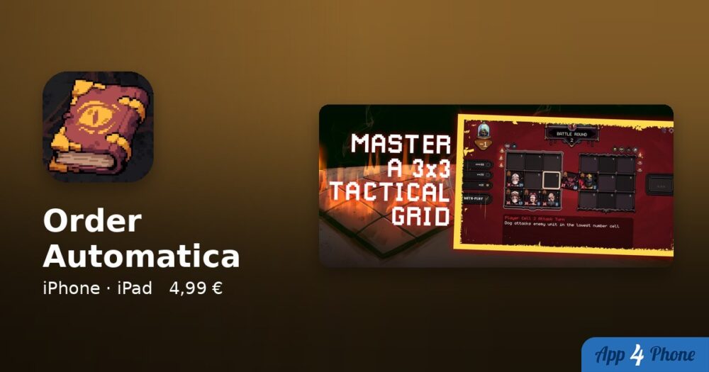 Order Automatica sur iPhone, iPad