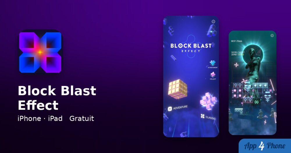 Block Blast Effect sur iPhone, iPad