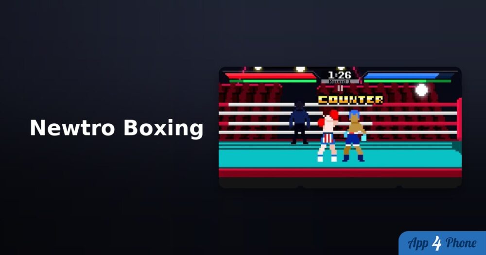 Capture de Newtro Boxing montrant deux boxeurs en plein contre