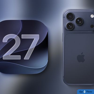 iOS 27 affiché à côté d’un iPhone Apple