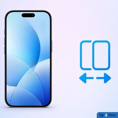 iPhone présenté avec un symbole de changement de version