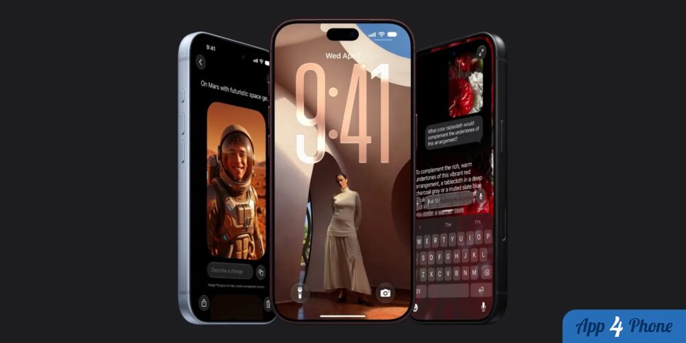 Trois iPhone présentés avec leurs écrans allumés