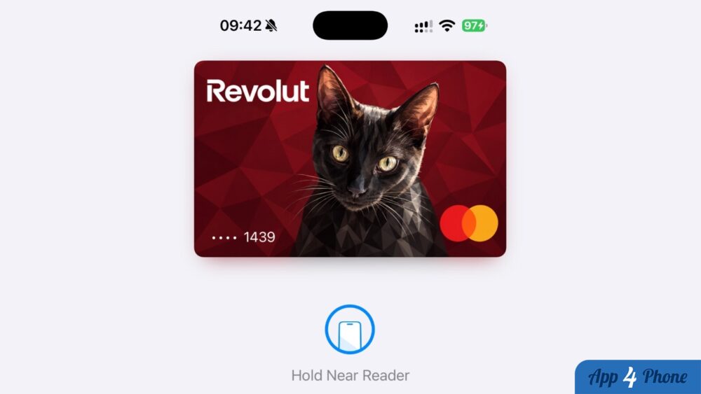 Carte Apple Pay personnalisée avec la photo stylisée d’un chat noir