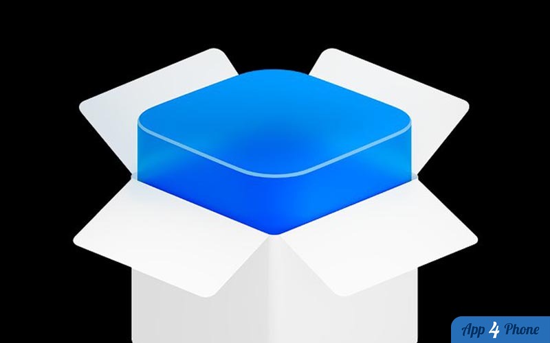 Nouvelle icône bleue et blanche d’un paquet d’installation macOS