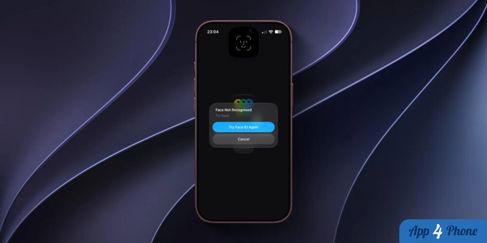 iPhone montrant l’échec de reconnaissance Face ID