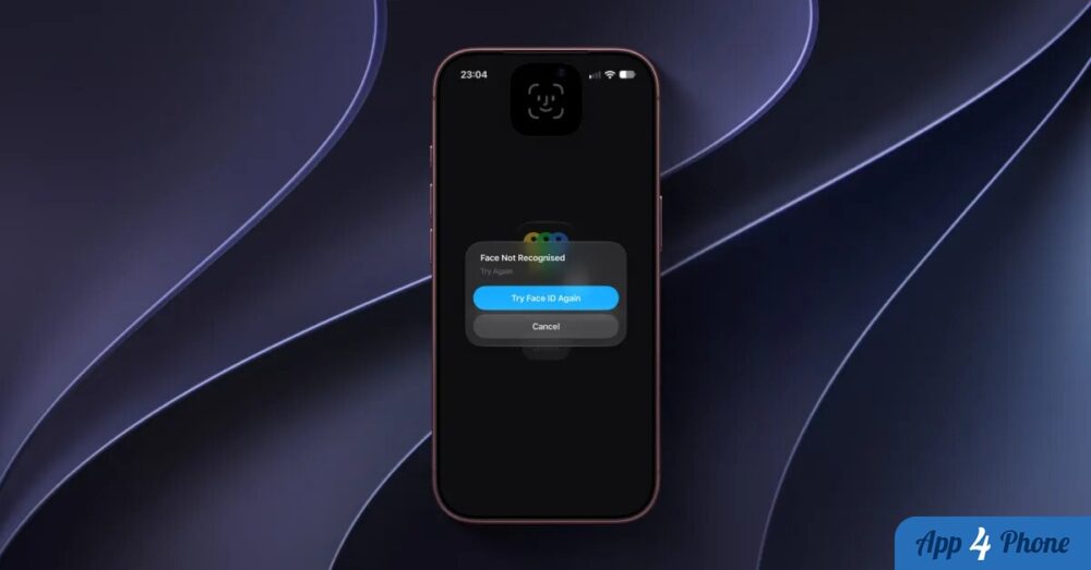 iPhone affichant une erreur de reconnaissance Face ID