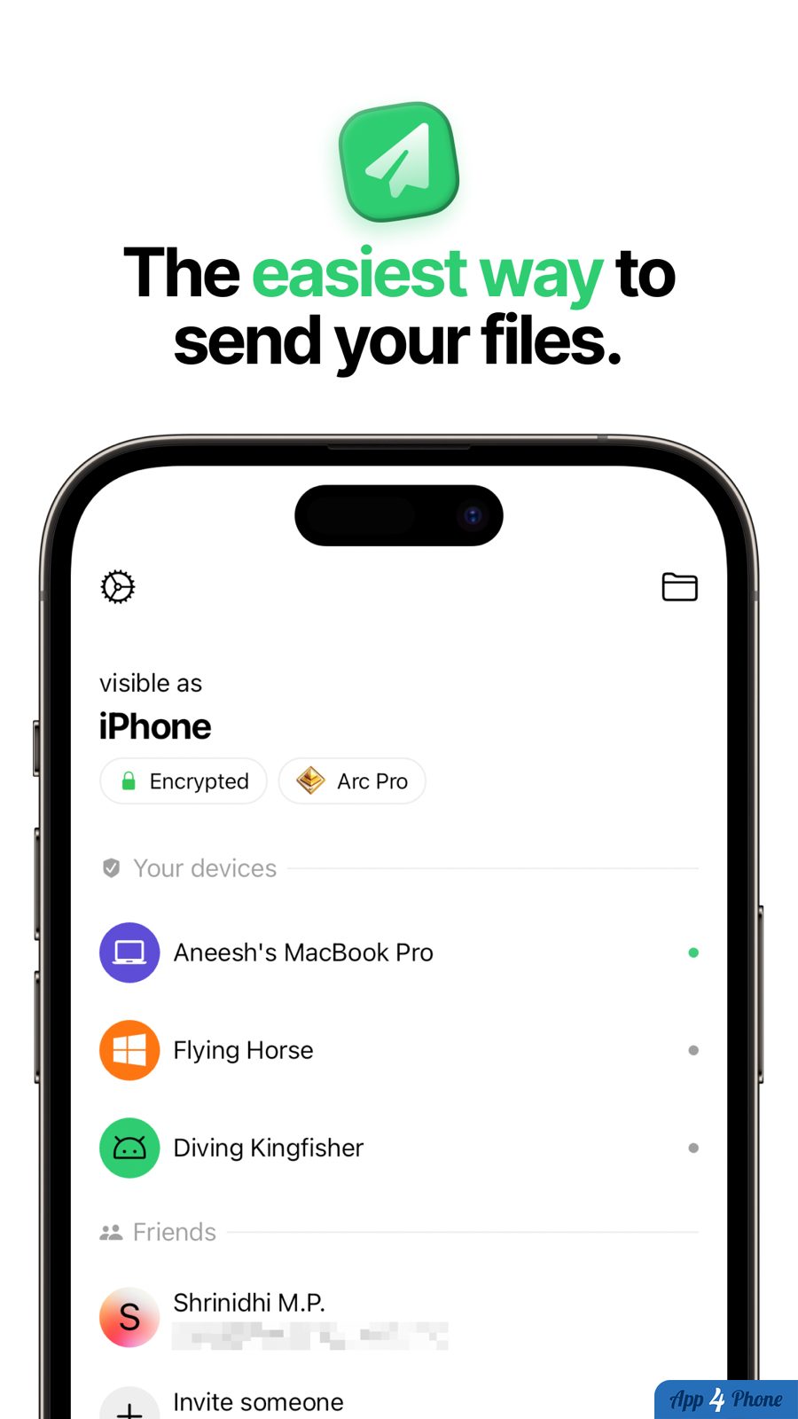 Arc - Seamless File Transfer — capture d'écran