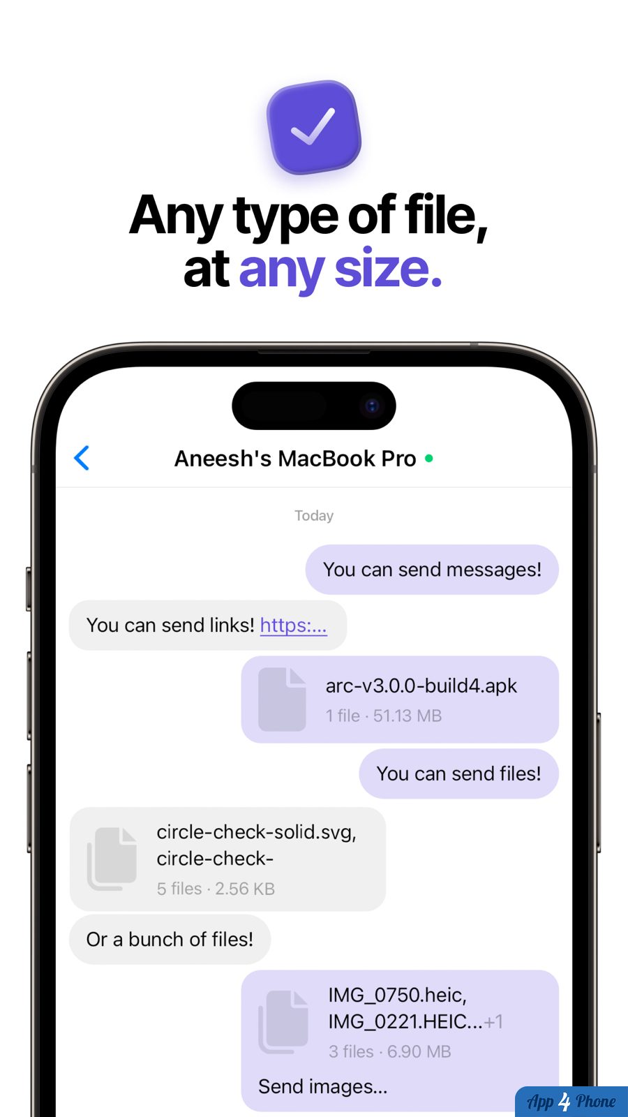 Arc - Seamless File Transfer — capture d'écran
