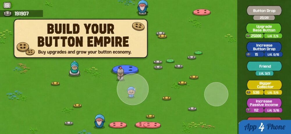 Buttons Up! Idle Clicker Game — capture d'écran