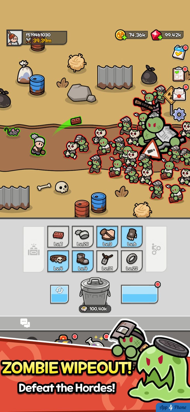 Junk Hero : Idle — capture d'écran