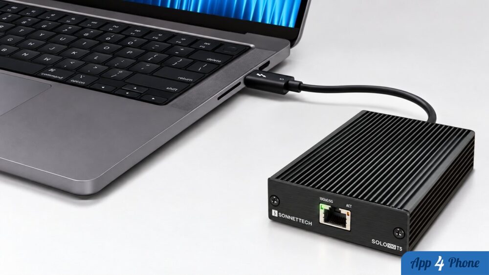 Illustration : Faster Mac & iPad Pro networking needs just one cable with Sonnet's new adapter