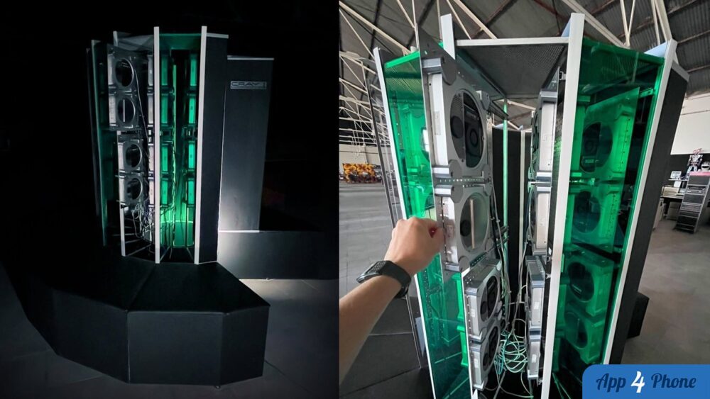 Illustration : 30 old Intel Mac minis are hugely faster than the Cray-1 chassis they live in