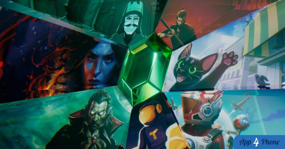 Collage coloré de personnages issus de jeux vidéo indépendants