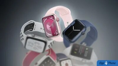 Plusieurs modèles d’Apple Watch présentés côte à côte
