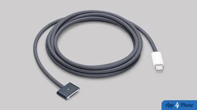Câble de recharge USB-C vers MagSafe 3 tressé gris