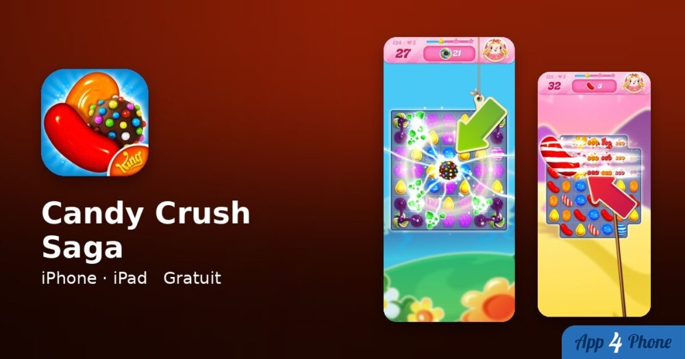 Candy Crush Saga sur iPhone, iPad