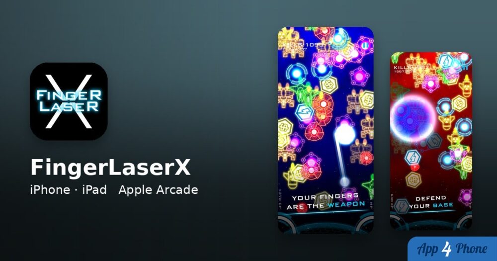 FingerLaserX sur iPhone, iPad