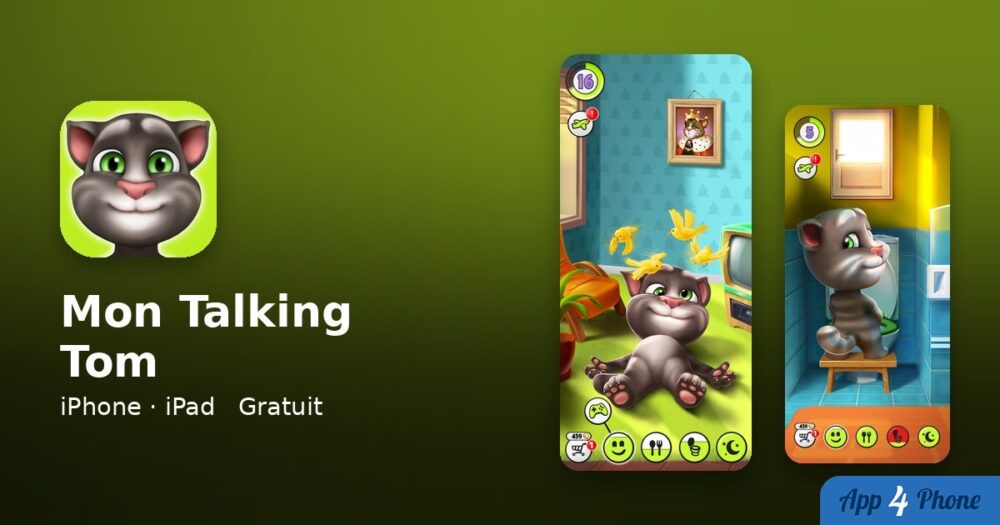 Mon Talking Tom sur iPhone, iPad
