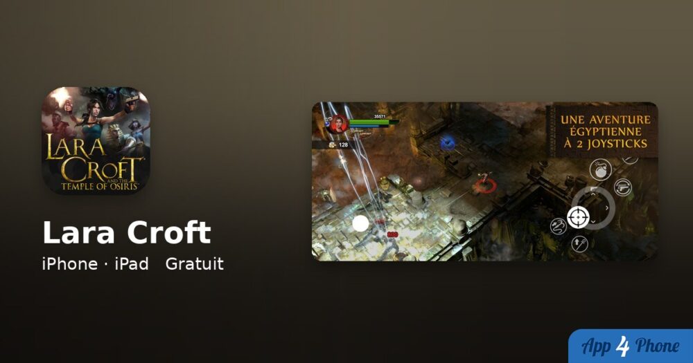 Lara Croft: Temple of Osiris sur iPhone, iPad