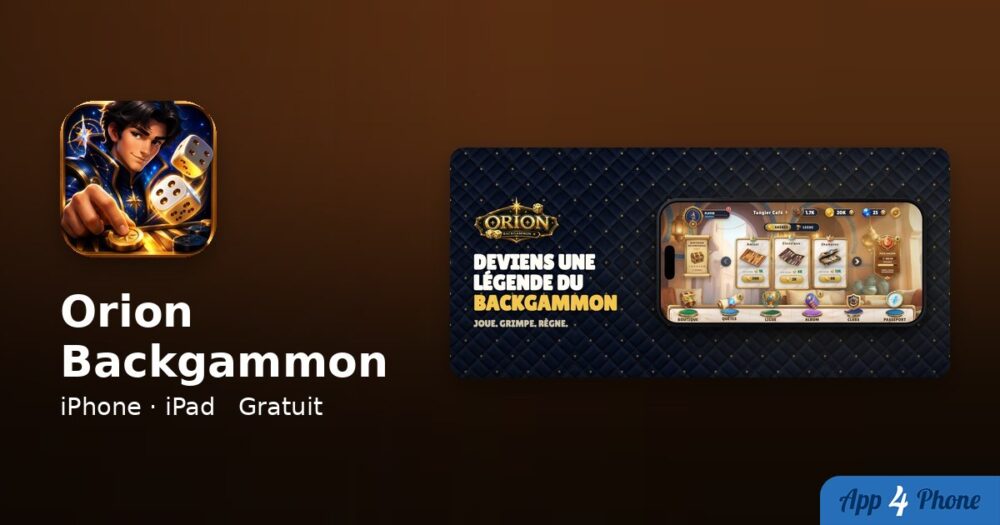 Orion Backgammon sur iPhone, iPad