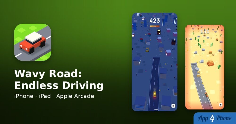 Wavy Road: Endless Driving sur iPhone, iPad